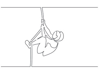 Bodybuilding isolated line drawing, vector illustration design. Sport collection.