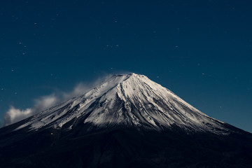 満月の富士山