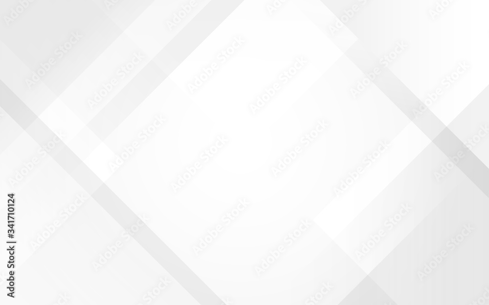 Wall mural white and gray technology modern triangle shape abstract subtle background vector