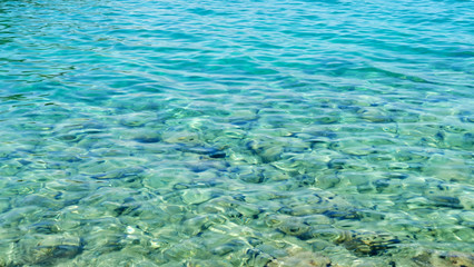 Fototapeta na wymiar blue sea water background texture