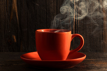 cup of hot coffee
