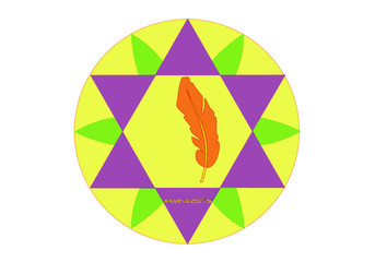 Logo étoile plume