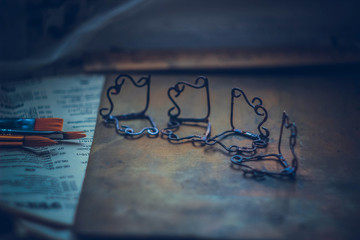 Fototapeta premium Copper jewelry soldering