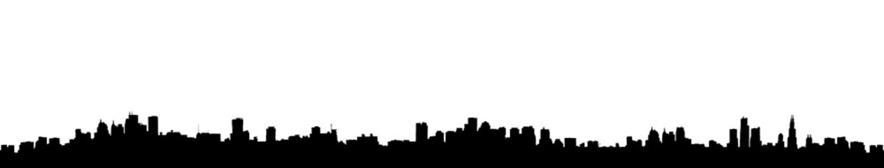 Naklejka premium 都市のシルエット