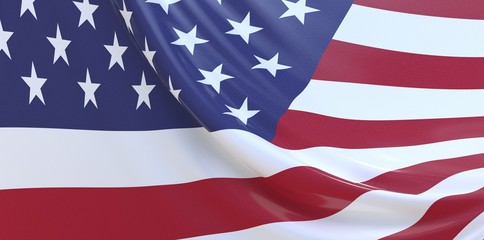 United States of America flag illustration.