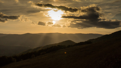 sunrise in the mountains Bieszczady © Lukasz