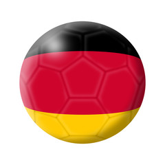 Germany soccer ball football illustration isolated on white with clipping path