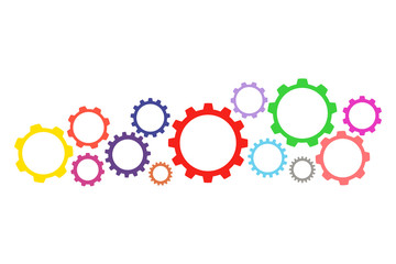 graphic design gear 3d isolate on background ,abstract technology background	