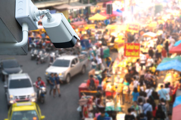 CCTV Camera system operating over community crowd