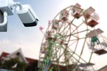 CCTV Camera system operating in amusement park