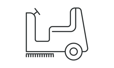 Floor cleaner, work, floor, brush, clean, washer, service, equipment, machine free vector icon