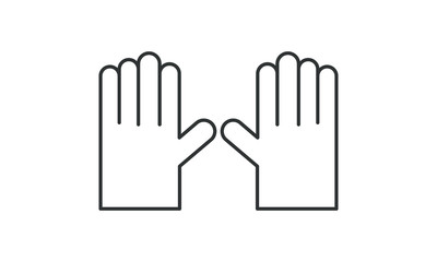 Gloves, mask, household, medicine, health, hospital, medical, virus, safety free vector icon