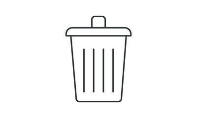 Trash, bin, delete, dustbin, garbage can recycle, waste, shape, conservation, equipment, trash, rubbish, clean, bucket free vector icon