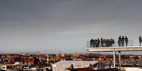 Overlooking the Aarhus skyline