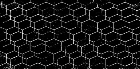 Rough, irregular texture composed of monochrome geometric elements. Overlay distressed grunge background. Abstract vector illustration. Isolated on white background. EPS10