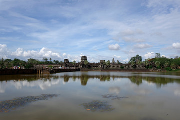 Fototapeta na wymiar the panorama of Angkor Wat 