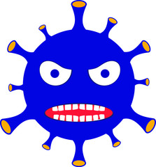 Covid-19. Coronavirus. vector illustration, logo.
