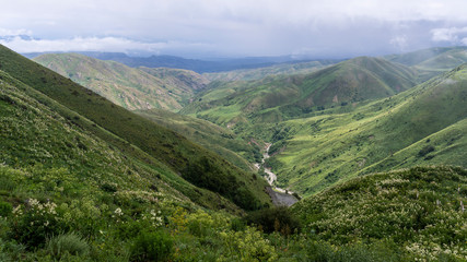 Kaldamo Pass Road Valley Kyrgyzstan