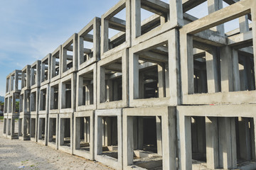 Group arranging on concrete artificial reef.