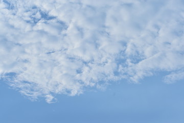 Obraz premium Blue Sky with White Clouds, Nature Background.