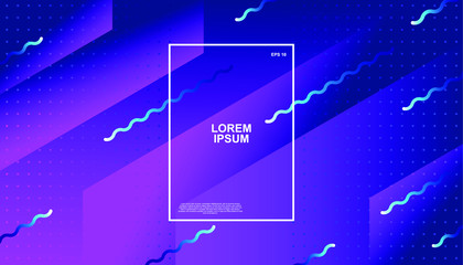 Creative geometric background. Trendy gradient shapes composition. Eps10 vector.