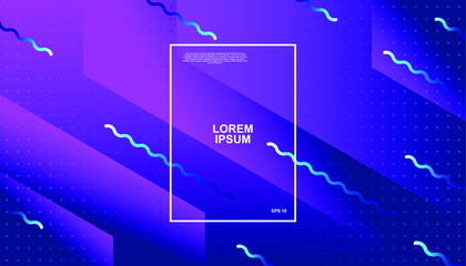 Creative geometric background. Trendy gradient shapes composition. Eps10 vector.