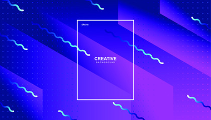 Creative geometric background. Trendy gradient shapes composition. Eps10 vector.