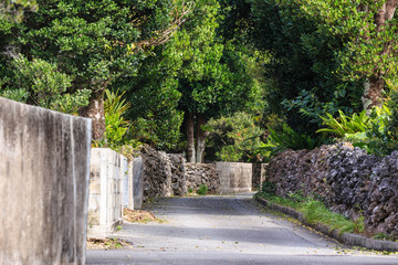日本最南端、沖縄県波照間島の風景