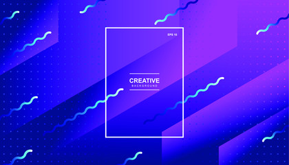 Creative geometric background. Trendy gradient shapes composition. Eps10 vector.