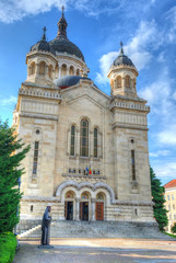 Fototapeta na wymiar The Orthodox Cathedral, Cluj Napoca, Romania