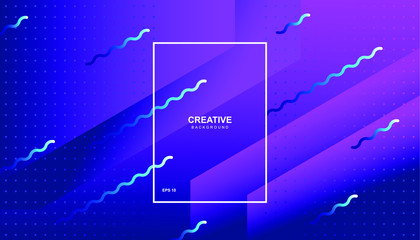 Creative geometric background. Trendy gradient shapes composition. Eps10 vector.
