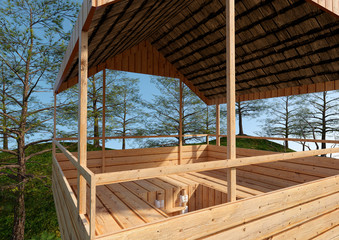 3D Rendering Summer Tree House
