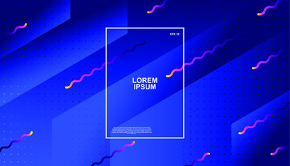 Creative geometric background. Trendy gradient shapes composition. Eps10 vector.