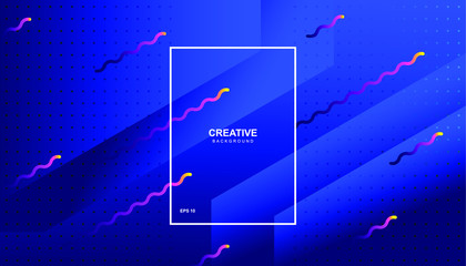 Creative geometric background. Trendy gradient shapes composition. Eps10 vector.