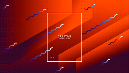 Creative geometric background. Trendy gradient shapes composition. Eps10 vector.