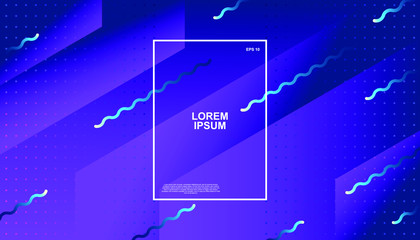 Creative geometric background. Trendy gradient shapes composition. Eps10 vector.