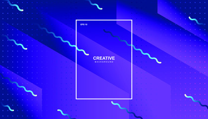 Creative geometric background. Trendy gradient shapes composition. Eps10 vector.