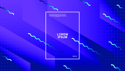 Creative geometric background. Trendy gradient shapes composition. Eps10 vector.