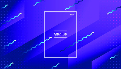 Creative geometric background. Trendy gradient shapes composition. Eps10 vector.