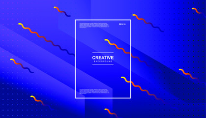 Creative geometric background. Trendy gradient shapes composition. Eps10 vector.