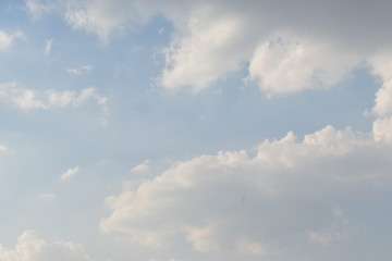 Fototapeta premium Blue Sky with White Clouds, Nature Background.