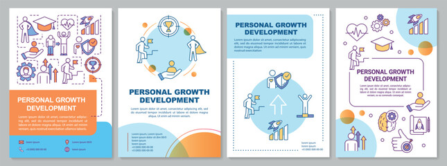 Personal growth development brochure template
