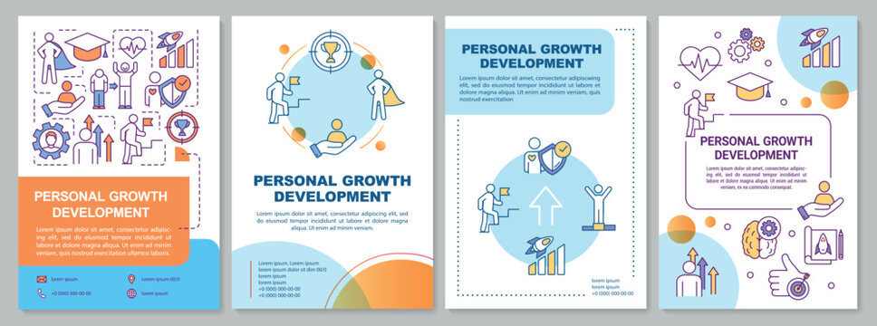 Personal growth development brochure template