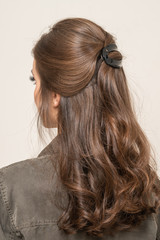 Obraz premium Model With Hair Clips