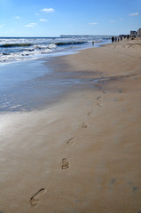 The soft, inviting sand of Virginia Beach
