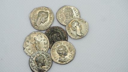 Monedas del Imperio Romano. Roma Antigua. Denario, sestercio, dracma