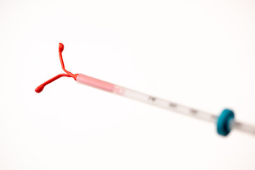 Birth Control symbol, IUD contraception, Sex education with responsability