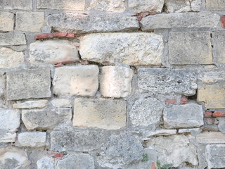 Stone wall background, retro style