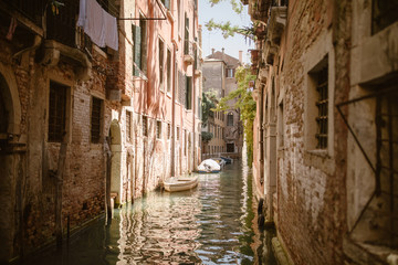 canal in venice italy - 341764312