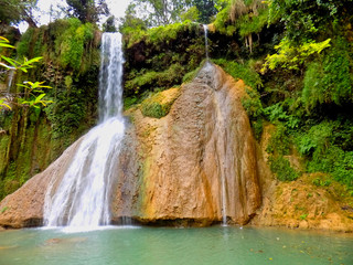 Waterfall in beautiful scenery